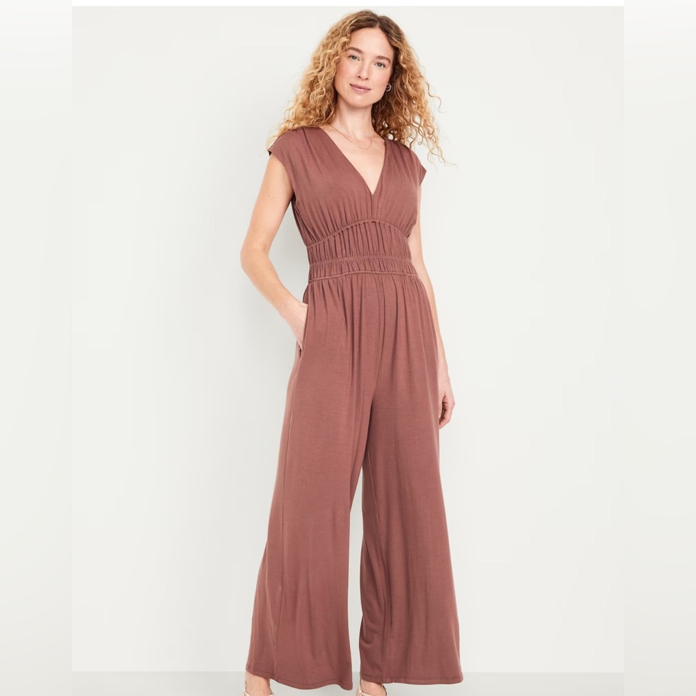 2025 summer season Old Navy taupe jumpsuit